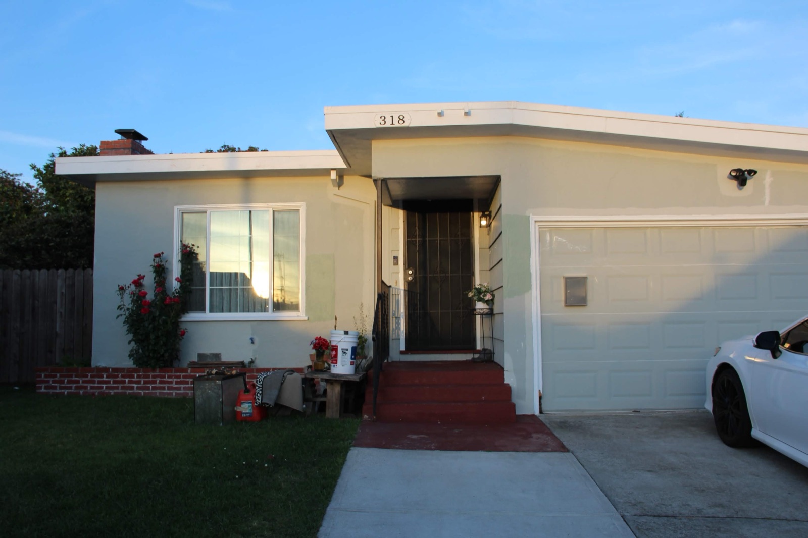 Home exterior before painting